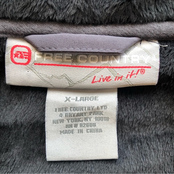 Free Country Black Hiking Outdoors Jacket Coat Inner Faux Fur Women’s Size XL - Picture 7 of 16